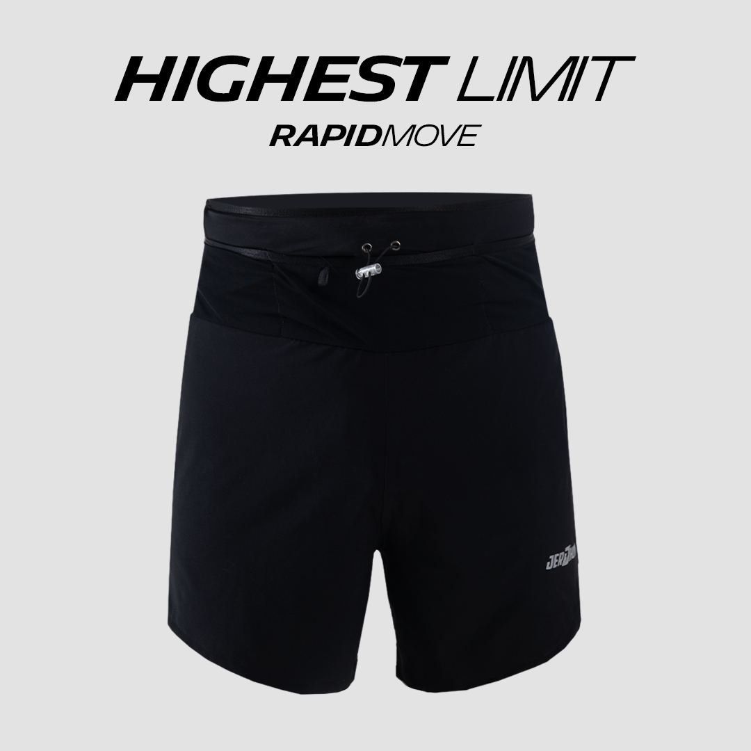Jerjhon Running Short Pants - RapidMove with Belt