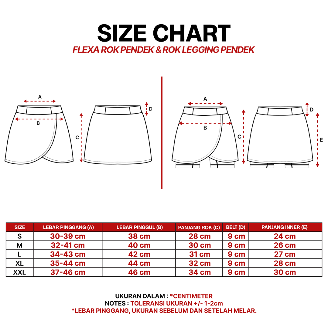 jerjhon rok sport wanita flexa