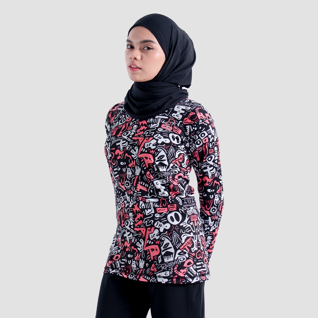 Jerjhon Jersey Olahraga Women Long Sleeve - Flux Series 2.0 - Image 2