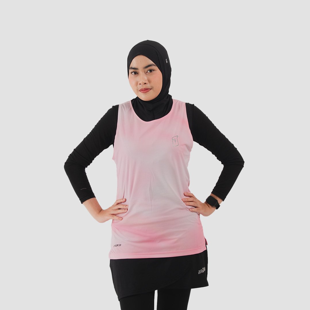 Jerjhon Jersey Olahraga Sleeveless Women Slimfit - Flux Series - Image 3