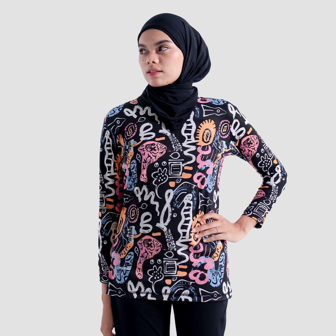 Jerjhon Jersey Olahraga Women Long Sleeve - Flux Series 2.0 - Image 3