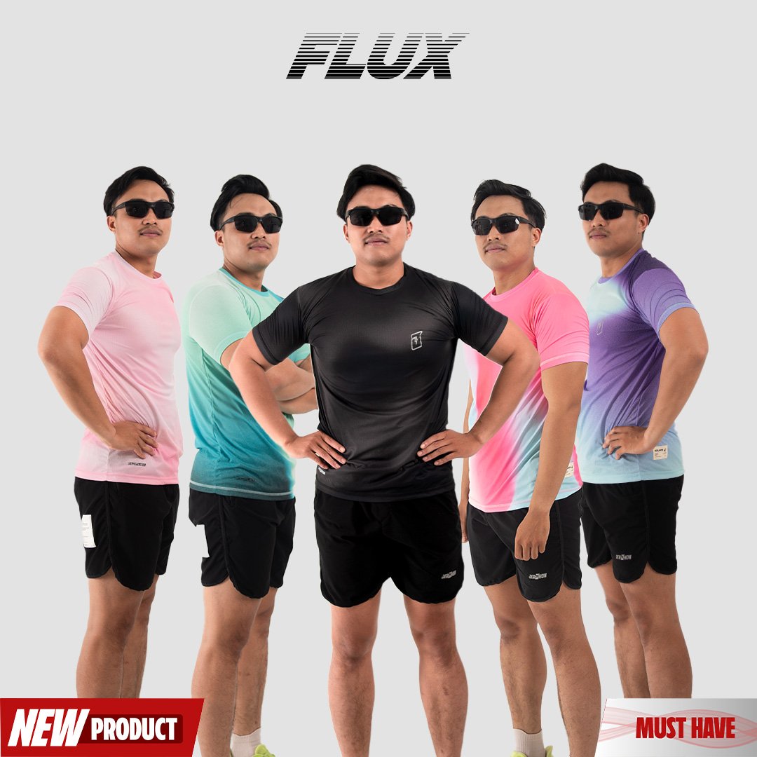 Jerjhon Jersey Olahraga Unisex Short Sleeve - Flux Series