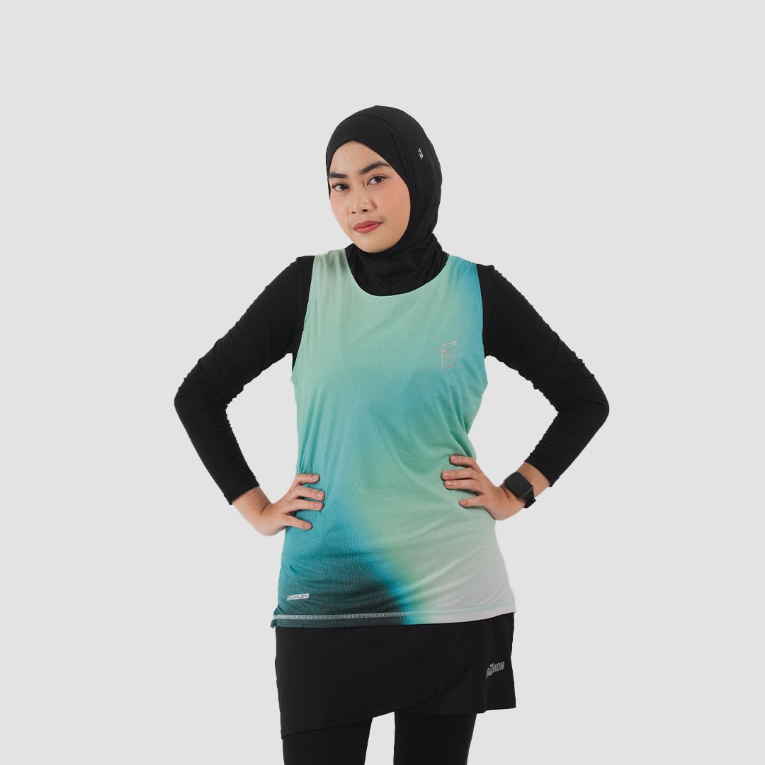Jerjhon Jersey Olahraga Sleeveless Women Slimfit - Flux Series - Image 4