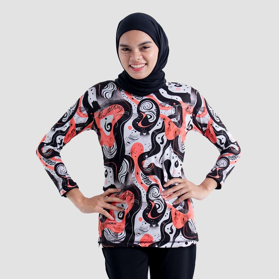 Jerjhon Jersey Olahraga Women Long Sleeve - Flux Series 2.0 - Image 4