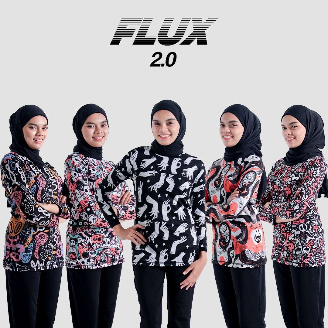 Jerjhon Jersey Olahraga Women Long Sleeve - Flux Series 2.0