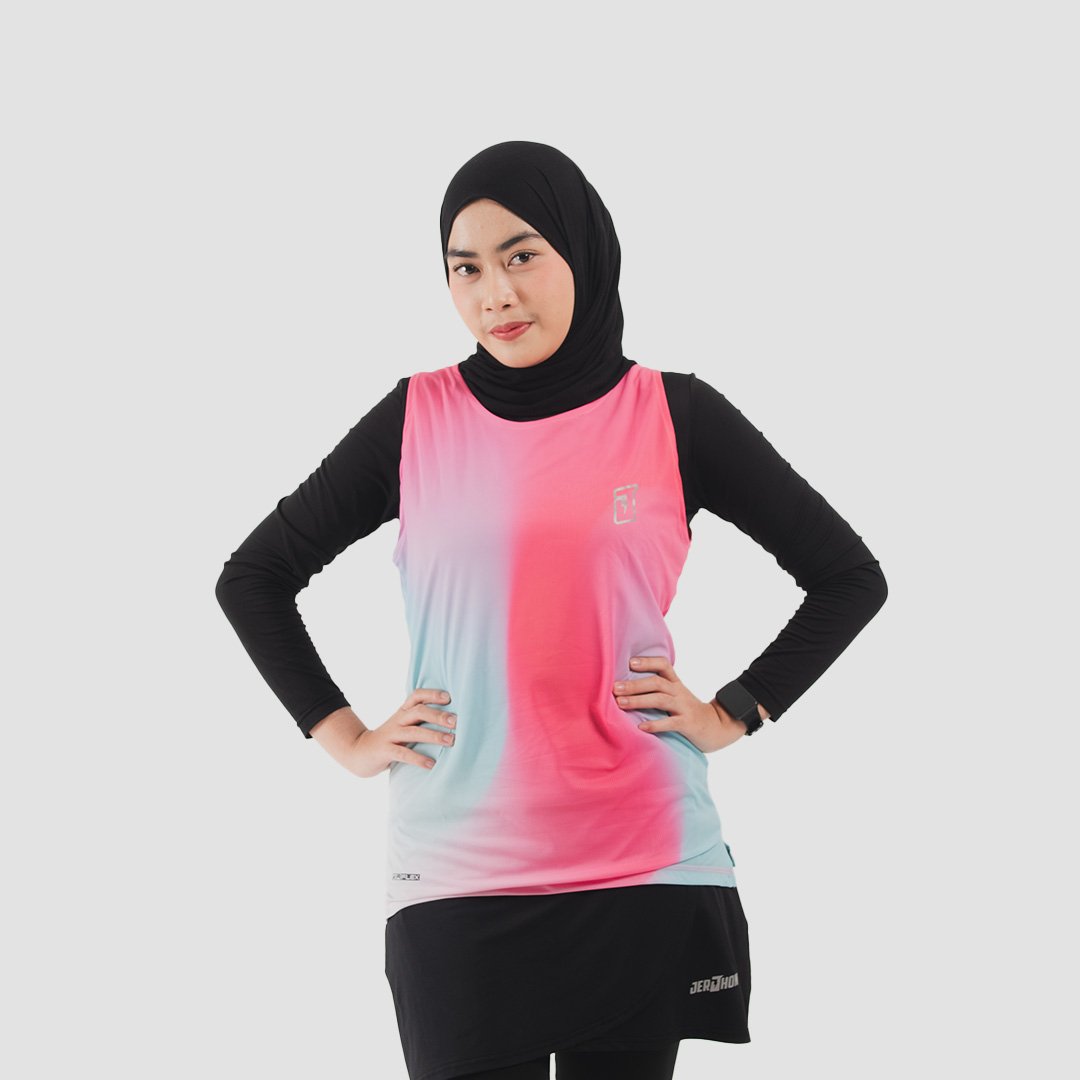 Jerjhon Jersey Olahraga Sleeveless Women Slimfit - Flux Series - Image 5