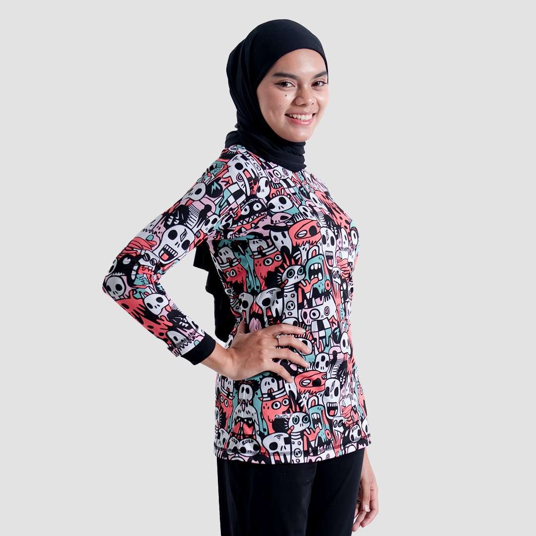 Jerjhon Jersey Olahraga Women Long Sleeve - Flux Series 2.0 - Image 5