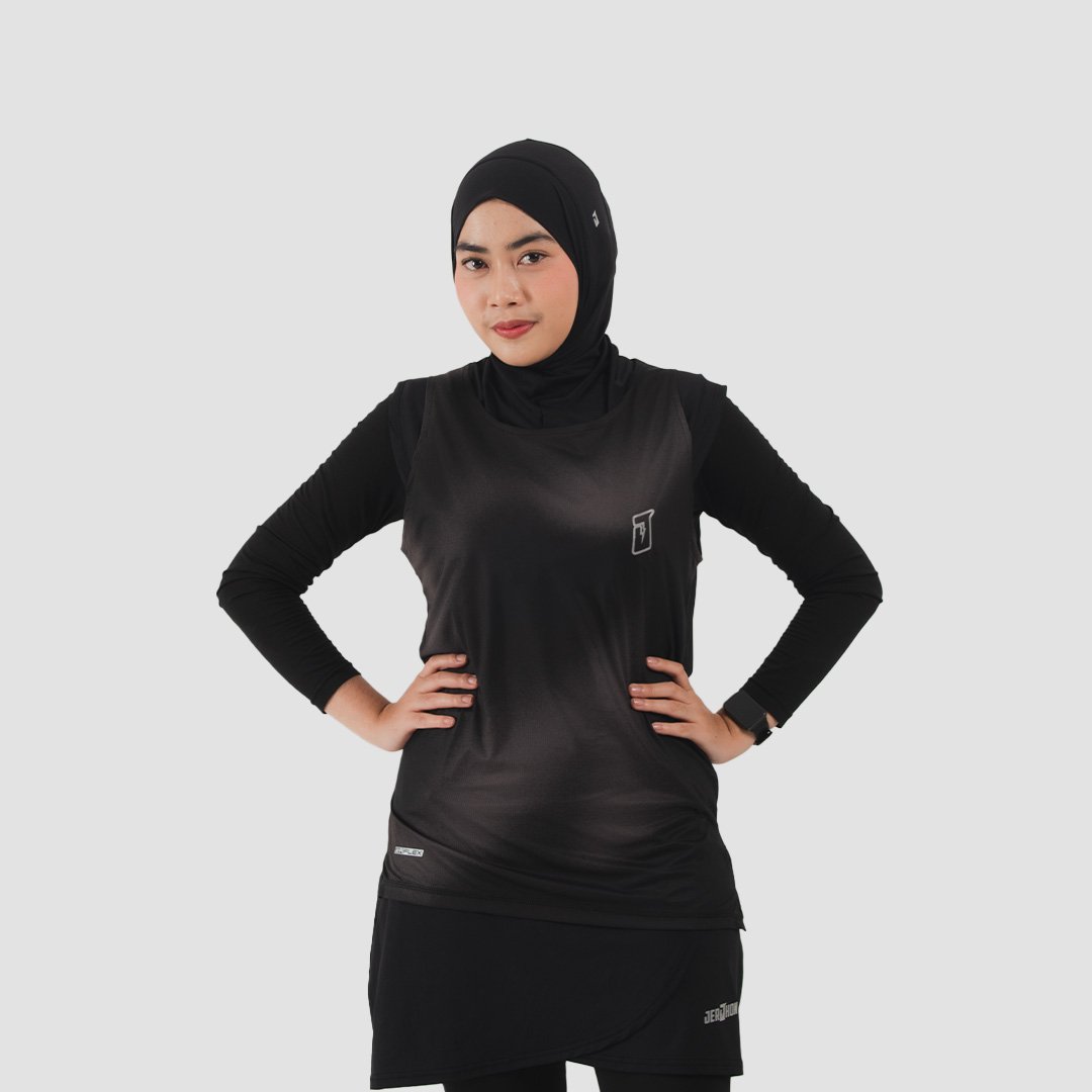 Jerjhon Jersey Olahraga Sleeveless Women Slimfit - Flux Series - Image 6