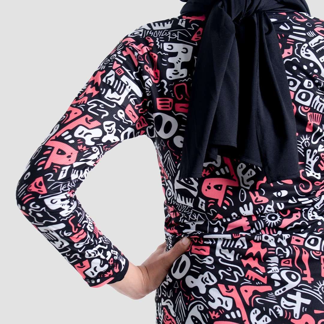 Jerjhon Jersey Olahraga Women Long Sleeve - Flux Series 2.0 - Image 9