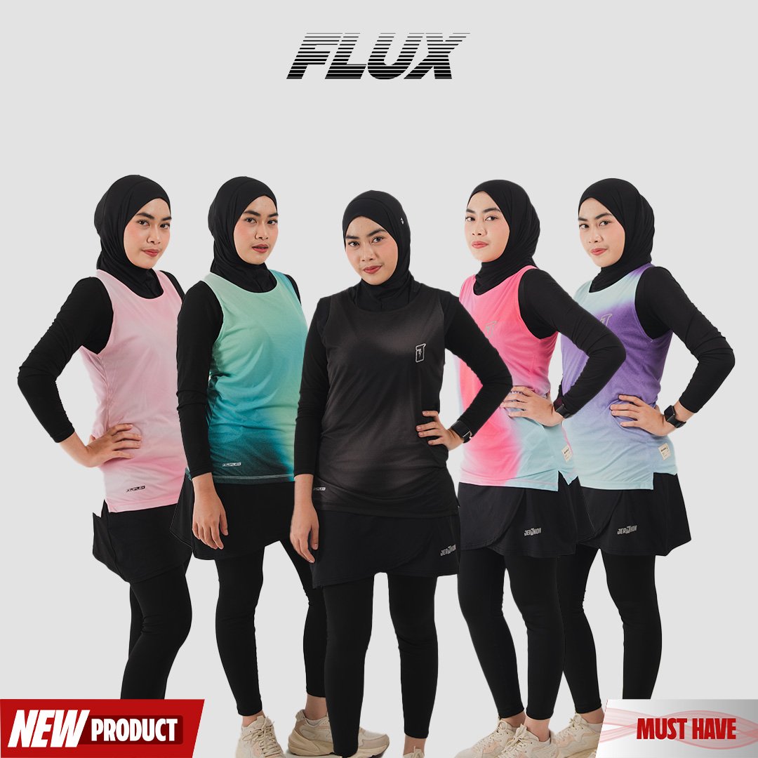 Jerjhon Jersey Olahraga Sleeveless Women Slimfit - Flux Series