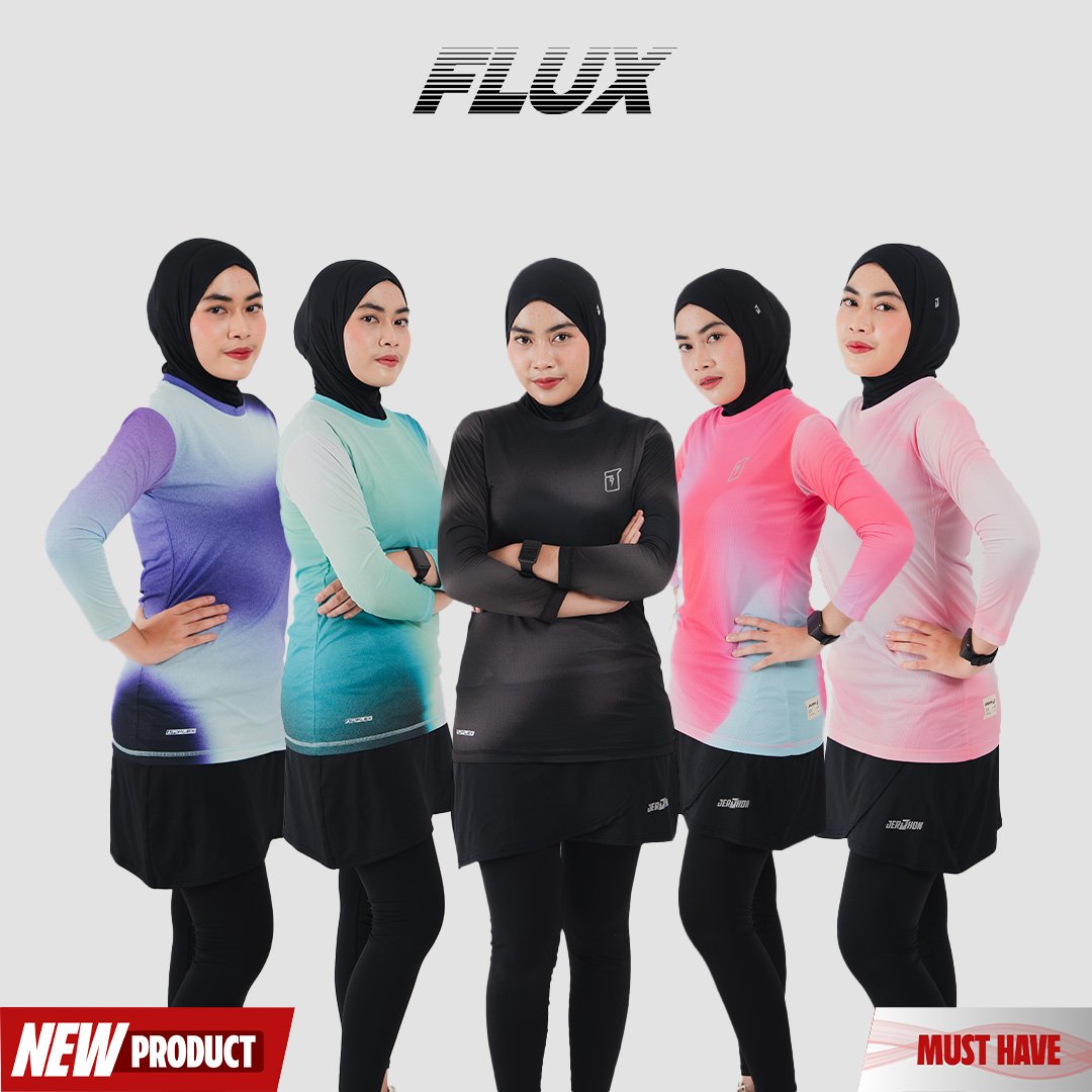 Jerjhon Jersey Olahraga Women Long Sleeve - Flux Series