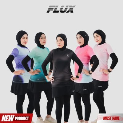 Jerjhon Jersey Olahraga Women Slimfit Short Sleeve - Flux Series