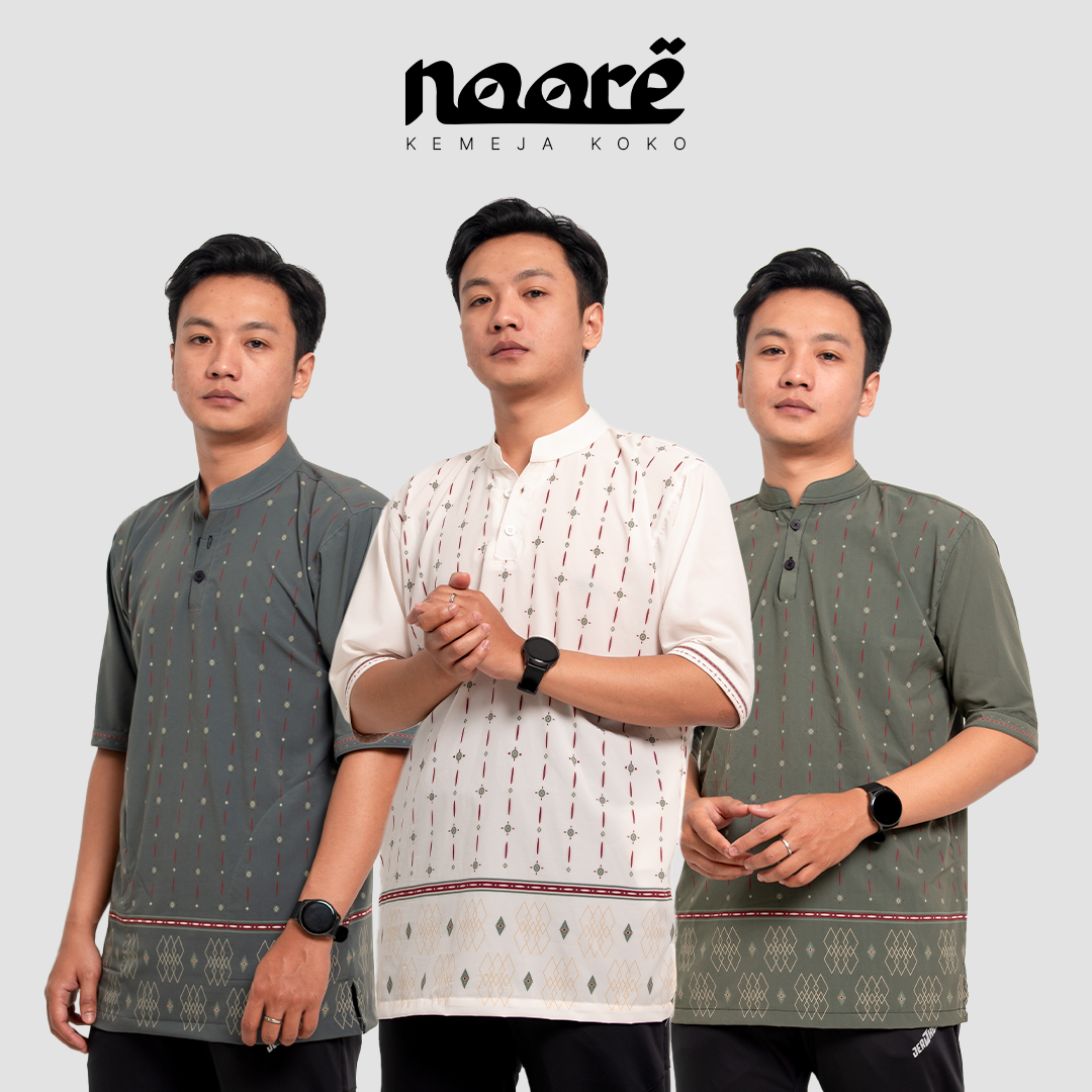 Jerjhon Kemeja Koko Activewear Reguler Fit - Nooré Kemko